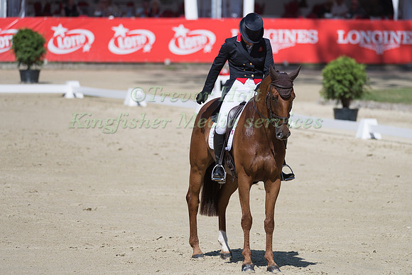 KRISTINA COOK (GBR) AND BILLY THE RED