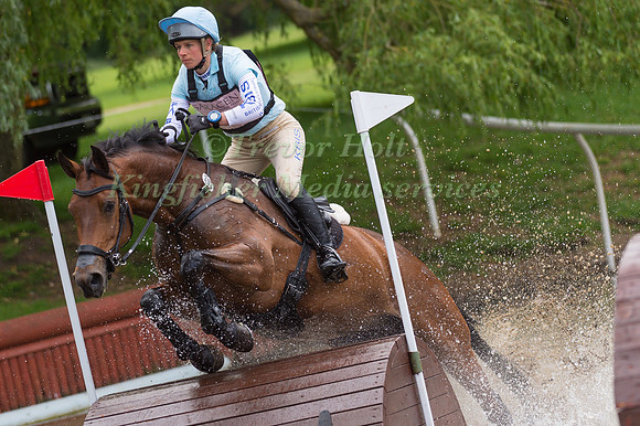 IZZY TAYLOR (GBR) RIDING CALL ME MAGGIE MAY TAKING PART IN THE CROSS COUNTRY PHASE OF THE CICO THREE STAR AT THE 2017 HOUGHTON INTERNATIONAL HORSE TRIALS