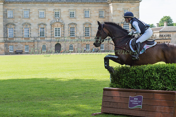 HANNAH SUE BURNETT (USA) RIDING HARBOUR PILOT TAKING PART IN THE CROSS COUNTRY PHASE OF THE CICO THREE STAR AT THE 2017 HOUGHTON INTERNATIONAL HORSE TRIALS