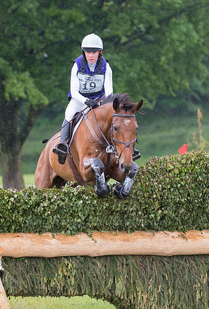 GEORGIE STRANG (GBR) AND COOLEY EARL TAKING PART IN THE CROSS COUNTRY PHASE OF THE  CCI THREE STAR COMPETITION AT THE 2017 EQUI-TREK BRAMHAM INTERNATIONAL HORSE TRIALS