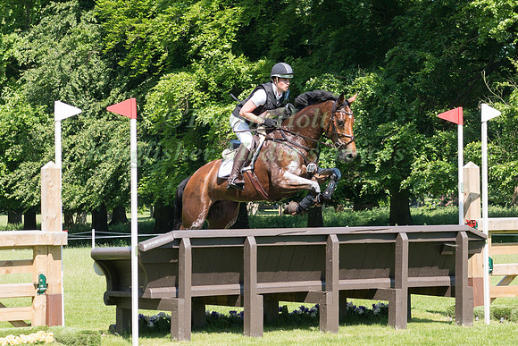 JOSEPHINE SCHNAUFER (GER) RIDING SINGAPURE  IN THE CROSS COUNTRY PHASE OF THE CCI ONE STAR AT THE 2017 HOUGHTON INTERNATIONAL HORSE TRIALS