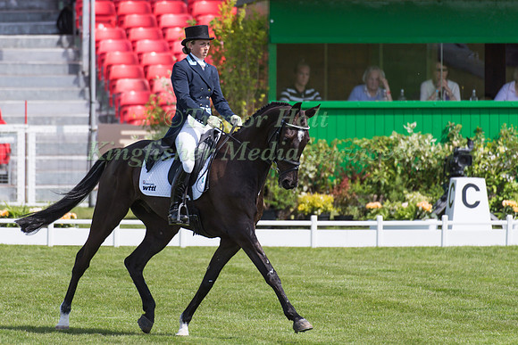 Kirsty Johnston of Great Britain riding Opposition Detective