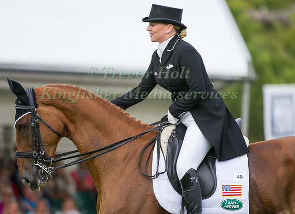 Marilyn Little (USA) riding RF Demeter competing in the dressage test