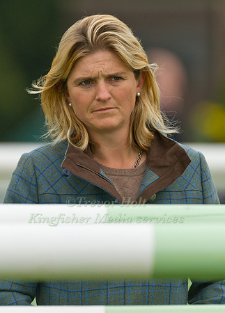 Poly Stockton Walking the Show Jumping Course