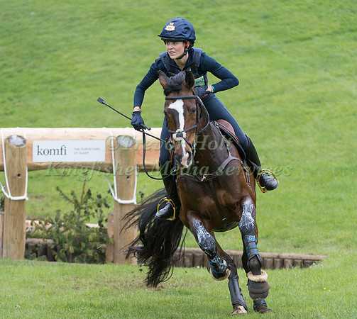 STELLA  BENATTI (ITA) AND ZARON TAKING PART IN THE CROSS COUNTRY PHASE OF THE  CIC THREE STAR COMPETITION AT THE 2017 EQUI-TREK BRAMHAM INTERNATIONAL HORSE TRIALS