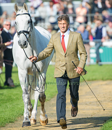 STAMFORD, UNITED KINGDOM - SEPTEMBER 7: In this handout image provided by Burghley Horse Trials,Jonathan Paget (NZL) and Clifton Promise compete in the Show Jumping phase of the Burghley Horse Trials