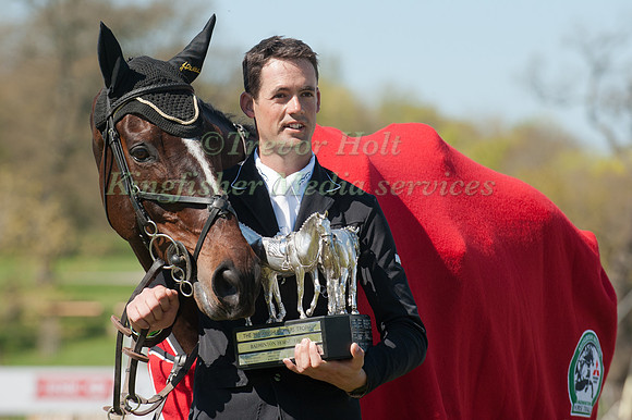 Johnathan Paget and Clifton Promise with the Badminton Trophy