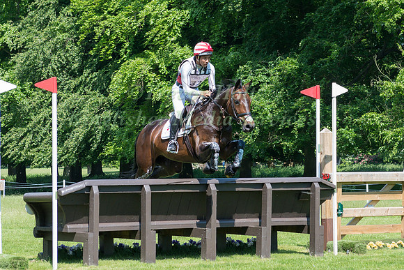 YOSHIAKI OIWA (JPN) RIDING CHANTELLE 2  IN THE CROSS COUNTRY PHASE OF THE CCI ONE STAR AT THE 2017 HOUGHTON INTERNATIONAL HORSE TRIALS