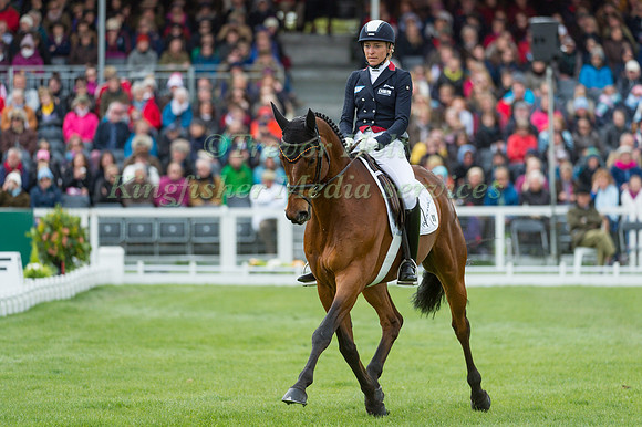 Ingrid Klimke (GER) riding Horseware Hale Bob OLD in the Dressage phase  of  the 2017 Mitsubishi Motors  Badminton Horse Trials