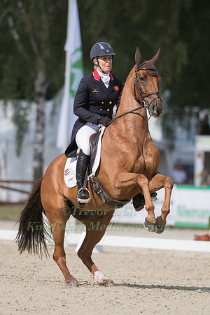 KRISTINA COOK (GBR) AND BILLY THE RED