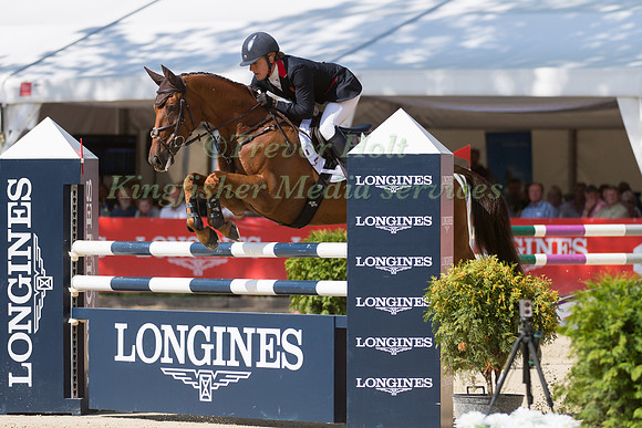 KRISTINA COOK (GBR) AND BILLY THE RED