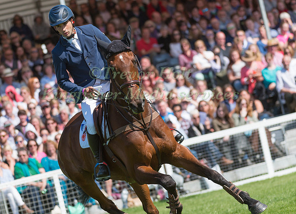 Astier Nicolas (FRA) riding Piaf de B'Neville in the Show Jumping phase of the 2017 Mitsubishi Motors  Badminton Horse Trials