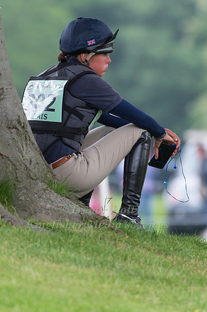 Flora Harris sat at the water jump