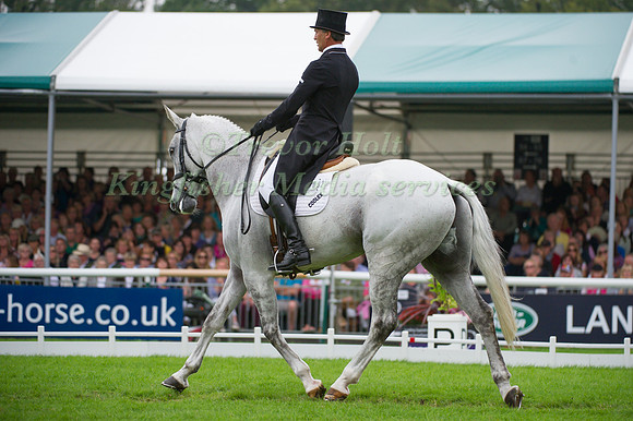 Andrew Nicholson (NZL) riding Avebury competing in the dressage test