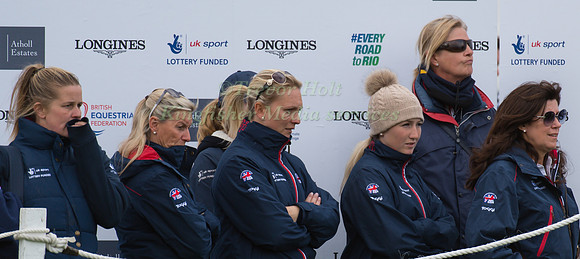 British Supporters watching Francis Whittington of Great Britain