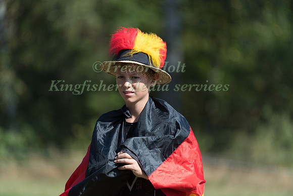 Young German supporter on the Cross Country course