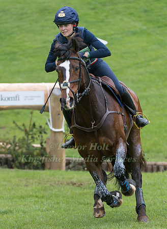 STELLA  BENATTI (ITA) AND ZARON TAKING PART IN THE CROSS COUNTRY PHASE OF THE  CIC THREE STAR COMPETITION AT THE 2017 EQUI-TREK BRAMHAM INTERNATIONAL HORSE TRIALS
