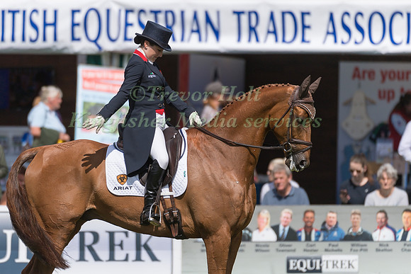 LAURA COLLETT (GBR) AND GRAND MANOEUVRE TAKING PART IN THE DRESSAGE PHASE OF THE  CIC THREE STAR COMPETITION AT THE 2017 EQUI-TREK BRAMHAM INTERNATIONAL HORSE TRIALS