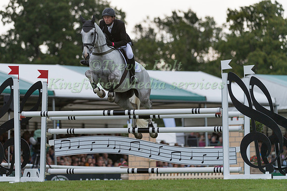 Richard P Jones (GBR) and Alfies Clover taking part in the Show Jumping  phase of the Land Rover Burghley Horse Trials 2017