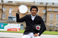 YOSHIAKI  OIWA (JPN) IN FRONT OF BRAMHAM HOUSE AFTER WINNING THE EQUI-TREK CCI THREE STAR AT THE 2017 BRAMHAM INTERNATIONAL HORSE TRIALS