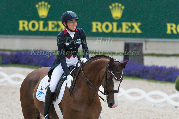 Ingrid Klimke (GER) and Geraldine 189  taking part in the Prize of VUV - Vereinigte Unternehmerverbände Aachen Prix St. Georges CDI4*