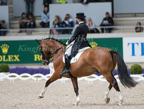 Judy Reynolds (IRL) and Zigal  taking part in the Prize of VUV - Vereinigte Unternehmerverbände Aachen Prix St. Georges CDI4*