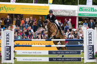 CAROLINE  MARTIN (USA) AND PEEBLY MAXIMUS TAKING PART IN THE SHOWJUMPING PHASE OF THE  BISHOP BURTTON COLLEGE CCI THREE STAR U25  COMPETITION AT THE 2017 EQUI-TREK BRAMHAM INTERNATIONAL HORSE TRIALS