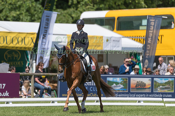 LOUISA LOCKWOOD (GBR) AND DIAMOND RUCTIONS TAKING PART IN THE DRESSAGE PHASE OF THE  CIC THREE STAR COMPETITION AT THE 2017 EQUI-TREK BRAMHAM INTERNATIONAL HORSE TRIALS