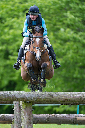 CLEMENTINE MONTGOMERIE (GBR) RIDING WILLOWS SPUNKY COMPETING IN THE CROSS COUNTRY PHASE OF THE  CIC TWO STAR COMPETITION AT THE  2017 ROCKINGHAM CASTLE INTERNATIONAL HORSE TRIAL.