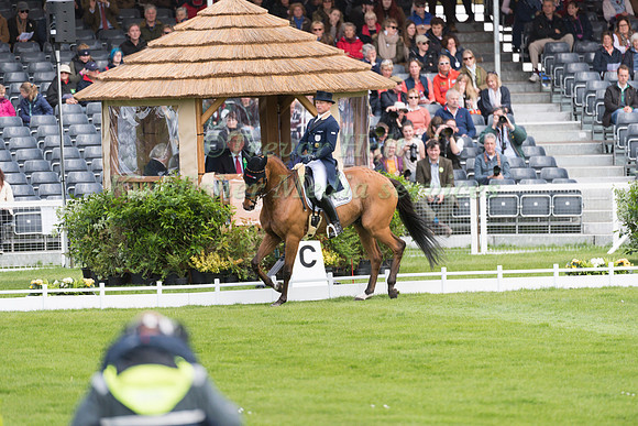Michael Jung (GER) riding La Biosthetique Sam FBW in the Dressage phase  of  the 2017 Mitsubishi Motors  Badminton Horse Trials