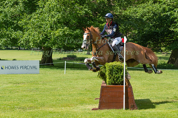 CAROLINE MARTIN (USA) RIDING PEBBLY MAXIMUS TAKING PART IN THE CROSS COUNTRY PHASE OF THE CICO THREE STAR AT THE 2017 HOUGHTON INTERNATIONAL HORSE TRIALS
