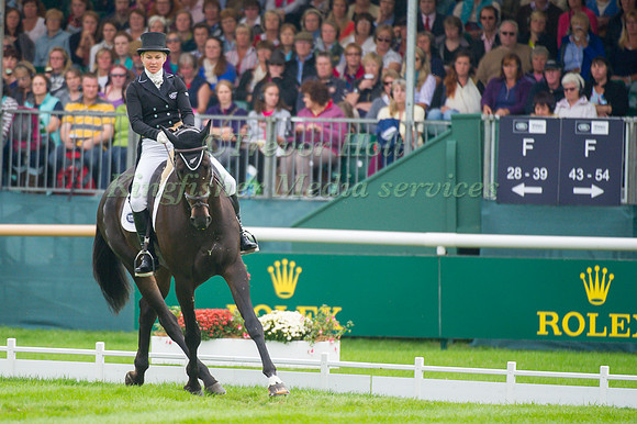 Jonelle Price (NZL) riding The Deputy competing in the dressage test