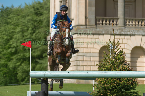 BEN WAY (GBR) RIDING CROISIERE  IN THE CROSS COUNTRY PHASE OF THE CCI TWO STAR AT THE 2017 HOUGHTON INTERNATIONAL HORSE TRIALS