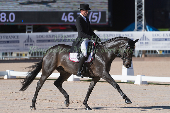 MAXIME LIVIO (FRA) AND BOLEYBAWN PRINCE TAKING PART IN THE DRESSAGE PHASE OF THE CIC 2 STAR COMPETITION AT THE 2017 LES ETOILES DE PAU