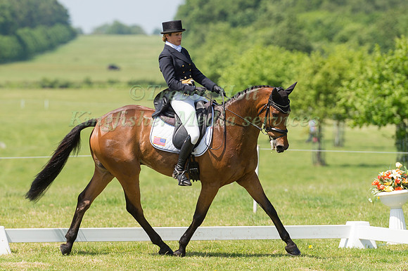 KATHERINE COLEMAN (USA) RIDING LONGWOOD IN THE DRESSAGE PHASE OF THE CICO THREE STAR AT THE 2017 HOUGHTON INTERNATIONAL HORSE TRIALS