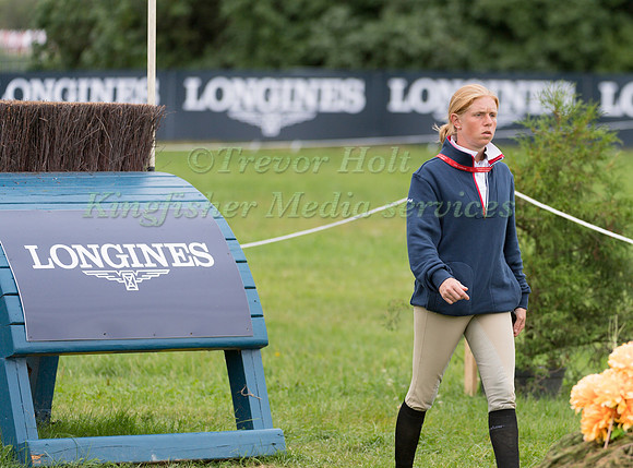 ROS CANTER WALKING THE CROSS COUNTRY COURSE
