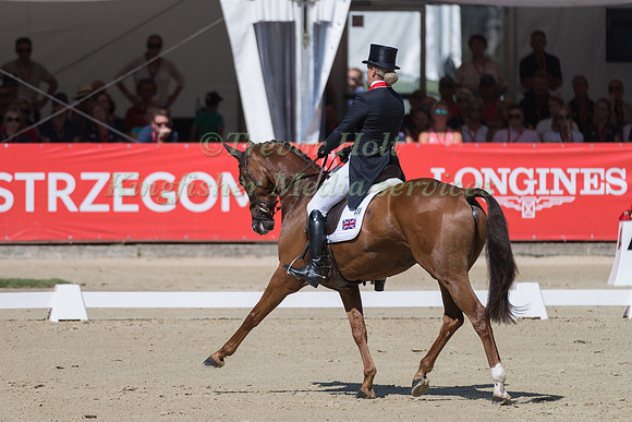 KRISTINA COOK (GBR) AND BILLY THE RED