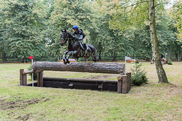 Jemma Whitlam of Great Britain riding  CECILIA