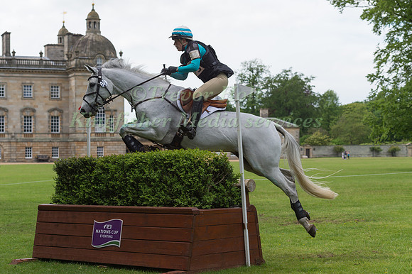 RHIAN SMITH (GBR) RIDING BORIS VII TAKING PART IN THE CROSS COUNTRY PHASE OF THE CICO THREE STAR AT THE 2017 HOUGHTON INTERNATIONAL HORSE TRIALS