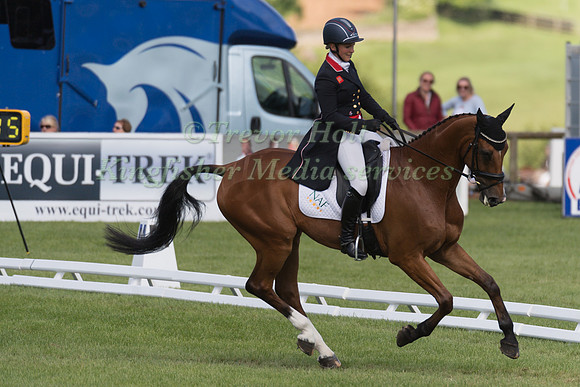 GEMMA TATTERSALL (GBR) AND PAMERO 4 TAKING PART IN THE DRESSAGE PHASE OF THE  CIC THREE STAR COMPETITION AT THE 2017 EQUI-TREK BRAMHAM INTERNATIONAL HORSE TRIALS