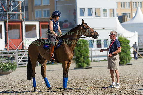 Yogi and Pippa at the Drwssage Acclimatisation