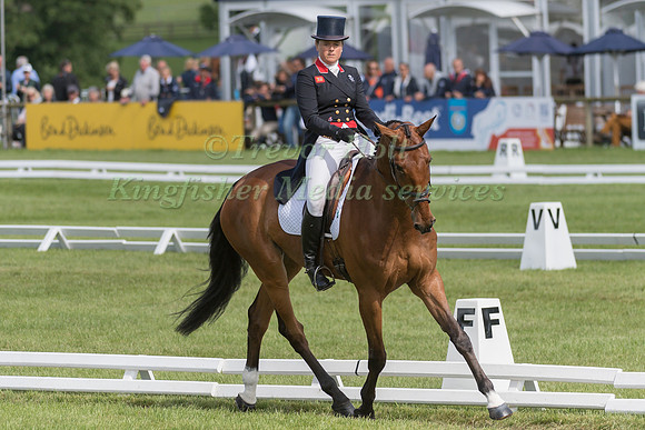 PIPPA FUNNELL (GBR) AND BILLY WALK ON TAKING PART IN THE DRESSAGE PHASE OF THE  CIC THREE STAR COMPETITION AT THE 2017 EQUI-TREK BRAMHAM INTERNATIONAL HORSE TRIALS