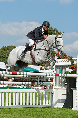 Andrew Nicholson (NZL) riding Avebury taking part in the Show Jumping Phase