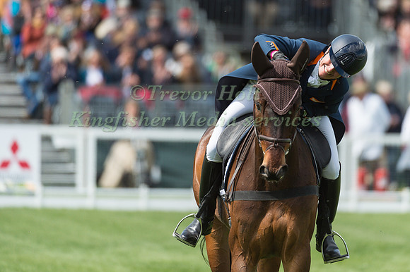 Alice Naber-Lozeman (NL) riding ACSI Harry Belafonte in the Dressage phase  of  the 2017 Mitsubishi Motors  Badminton Horse Trials