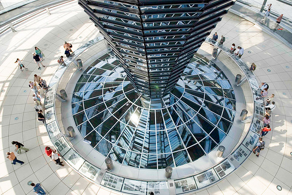 Interior of The Riechstag Dome