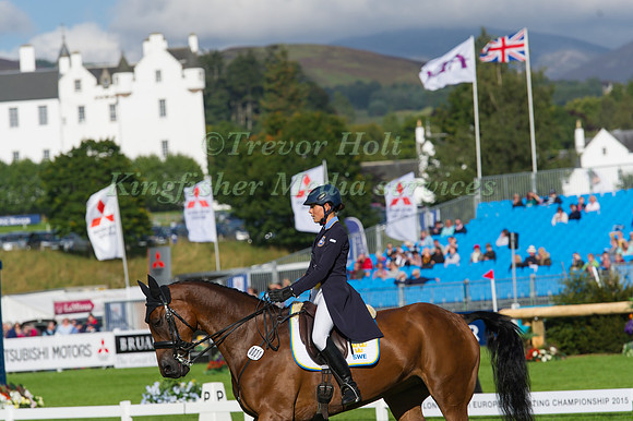 Louise Svensson-Jahde of Sweden riding Viva