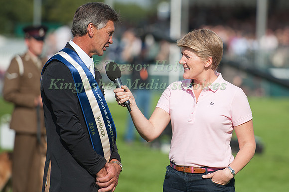 Clare Balding interviewing Andrew Nicholson