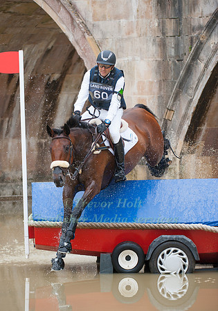 Bill Levett and Improvise competing in the Cross Country Phase