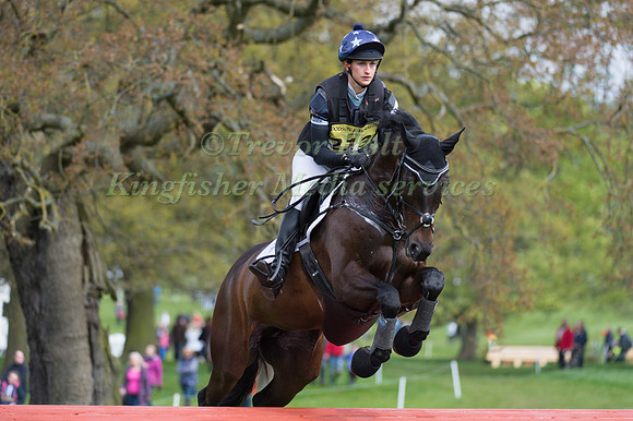 JUULIA SAVONLAHTI  RIDING  HERZKOENIGIN 2 COMPETING IN THE CROSS COUNTRY PHASE OF THE  CIC ONE STAR COMPETITION AT THE  2017 DODSON AND HORRELL CHATSWORTH INTERNATIONAL HORSE TRIAL.