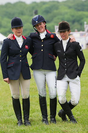 Pippa Funnell, Nicola  Wilson and Caroline Powell